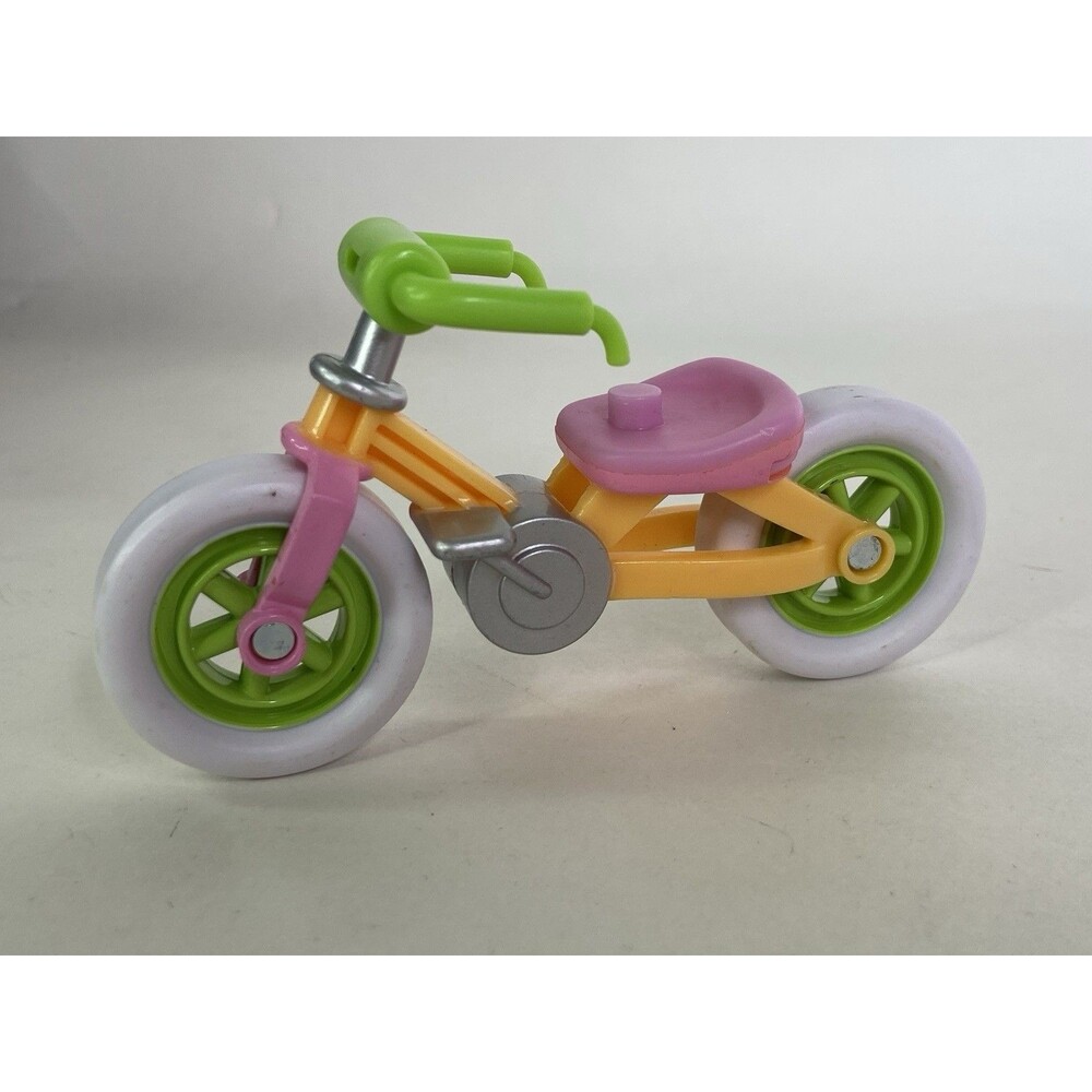 Bluey Bicycle Bike Figure Toy Replacement Green Pink Yellow